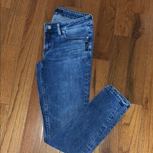 Silver Skinny Jeans
